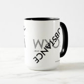 "Stoff über Form" Tasse (VorderseiteRechts)