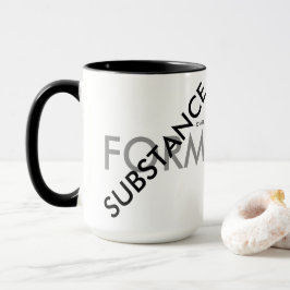 "Stoff über Form" Tasse