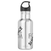 "Stoff über Form" Trinkflasche (Vorderseite)