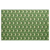 Stoff - Vintage weiße Tulpen Halbziegel Rotiert (Yard (91,4 cm))