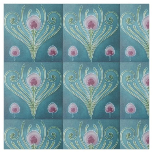 Stoff - Vintager Jugendstil (Muster)