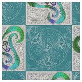 Stoffbahn celtic Triskele Stoff (Nahaufnahme)