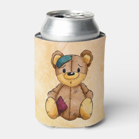Stoffbär Dosenkühler (Kanne Vorderseite)