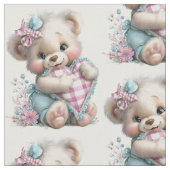 Stoffbär Teddy Baby Shower  Stoff (Nahaufnahme)