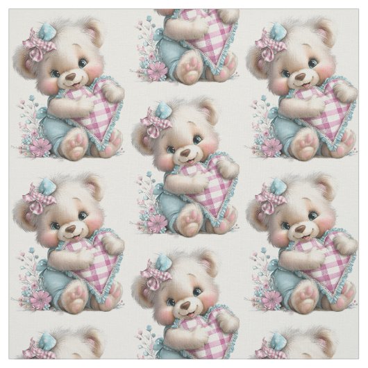 Stoffbär Teddy Baby Shower  Stoff (Muster)