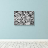 Stoffbezug aus Kieselsteinen für die Dekoration au Leinwanddruck (Insitu (Holzboden))