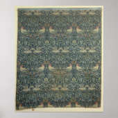 Stoffdesign der Tauben und Rose, c.1879 Poster (Vorne)