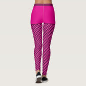 Stoffdruck Markiert rosa Erstmaliges Personalisier Leggings (Rückseite)