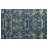 Stoffe - Art Deco Blau & Gold Spiegelstriche (Fat Quarter (45,7 x 55,9 cm))