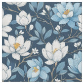 Stoffe aus blau und weiß Tulips (Nahaufnahme)