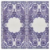 Stoffe aus blau-weißem Owl Tile (Muster)