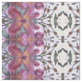 Stoffe aus Burgund und dunkelgrüner Blume (Nahaufnahme)