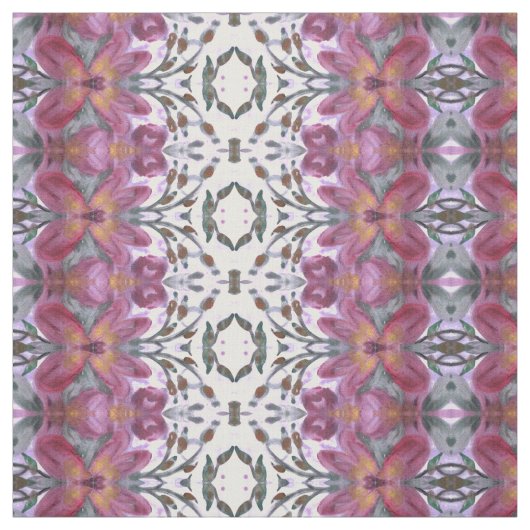 Stoffe aus Burgund und dunkelgrüner Blume (Muster)