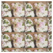 Stoffe aus rosa und cremefarbenen Peonies (Muster)