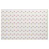 Stoffe aus roten und gelben Heelsen (Yard (91,4 cm))