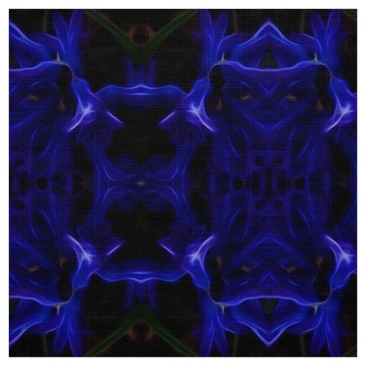 Stoffe aus schwarzem Mandalas und Blau (Muster)