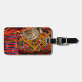 Stoffe, Bhutan Gepäckanhänger (Vorderseite horizontal)
