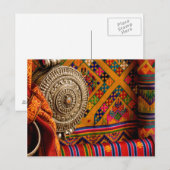 Stoffe, Bhutan Postkarte (Vorne/Hinten)