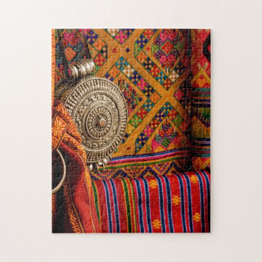 Stoffe, Bhutan Puzzle (Vertikal)