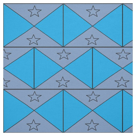 Stoffe, blau und grau mit Sternen Stoff (Muster)