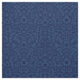 Stoffe mit dunkelblauer botanischer Ornament