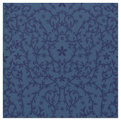 Stoffe mit dunkelblauer botanischer Ornament (Nahaufnahme)