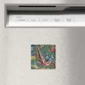 Stoffe mit einem Schokoladenkopf und einem Teekess Magnet (In Situ (Geschirrspüler))