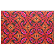 Stoffe mit roter Sternexplosion