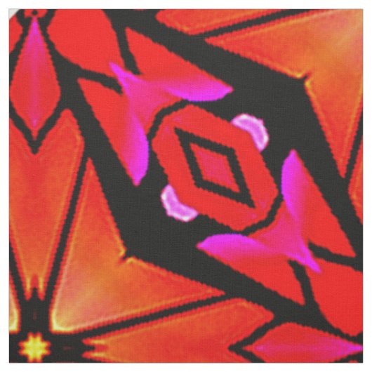 Stoffe mit roter Sternexplosion (Muster)