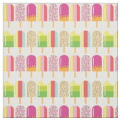 Stoffe - Rosa, Grün und Gelb - Eisklee (Muster)