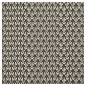 Stoffe - Schwarz-weißes Gold Art Deco (Muster)