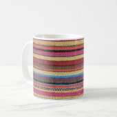 Stoffe Streifen Muster I + Ihre Ideen Kaffeetasse (Vorderseite Links)