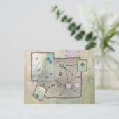 Stofffisch Postkarte (Stehend Vorderseite)