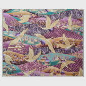 Stoffgewebe aus Spinnstoffen Geschenkpapier (Flach)