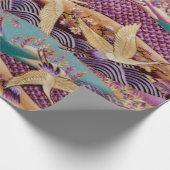 Stoffgewebe aus Spinnstoffen Geschenkpapier (Ecke)