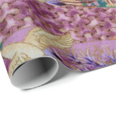 Stoffgewebe aus Spinnstoffen Geschenkpapier (Rolleneckpunkt)