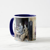 Stoffhändler Japans 1870 Tasse (Vorderseite Links)