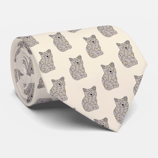 Stoffkatze Krawatte (Gerollt)