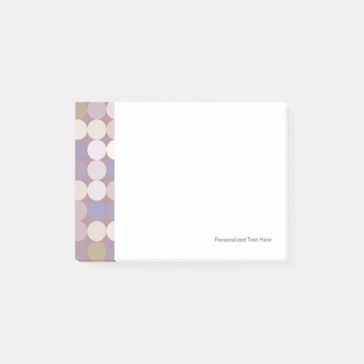Stoffkreise abstrakte Muster Post-it Klebezettel (Vorderseite)
