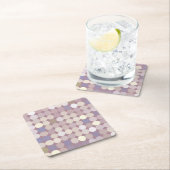 Stoffkreise abstrakte Muster Rechteckiger Pappuntersetzer (Vor Ort)