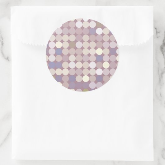 Stoffkreise abstrakte Muster Runder Aufkleber (Tasche)