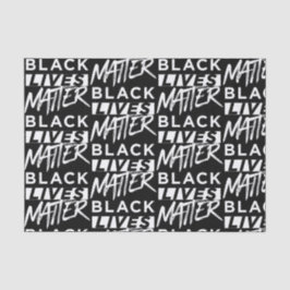 Stoffmuster für Schwarzes Leben Seidenpapier