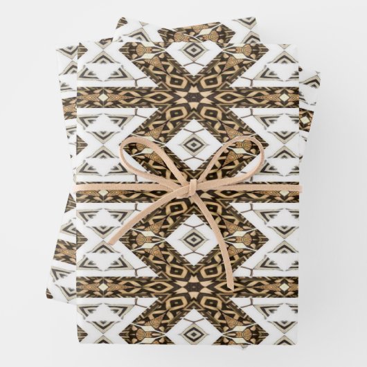 Stoffmuster Geschenkpapier Set (Beispiel)