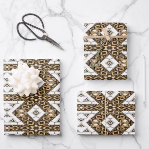 Stoffmuster Geschenkpapier Set