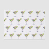 Stoffpapier zum Thema Las Vegas Martini Seidenpapier (Vorderseite)