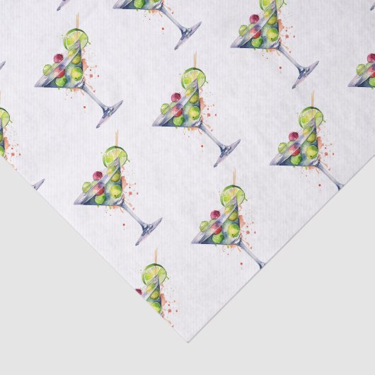 Stoffpapier zum Thema Las Vegas Martini Seidenpapier (Ausschnitt)