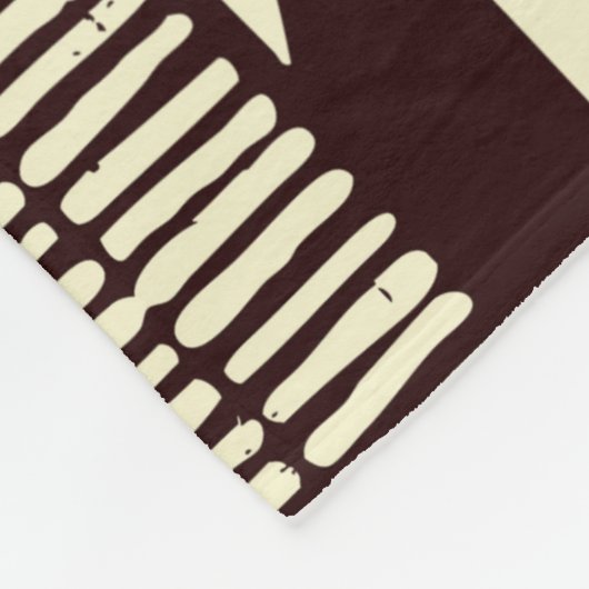 Stoffpatchwork im afrikanischen Stammesstil abstra Fleecedecke (Ecke)