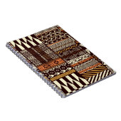 Stoffpatchwork im afrikanischen Stammesstil abstra Notizblock (Rechte Seite)
