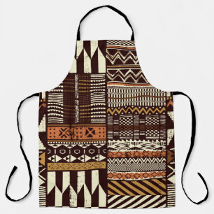 Stoffpatchwork im afrikanischen Stammesstil abstra Schürze