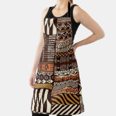 Stoffpatchwork im afrikanischen Stammesstil abstra Schürze (InSitu)